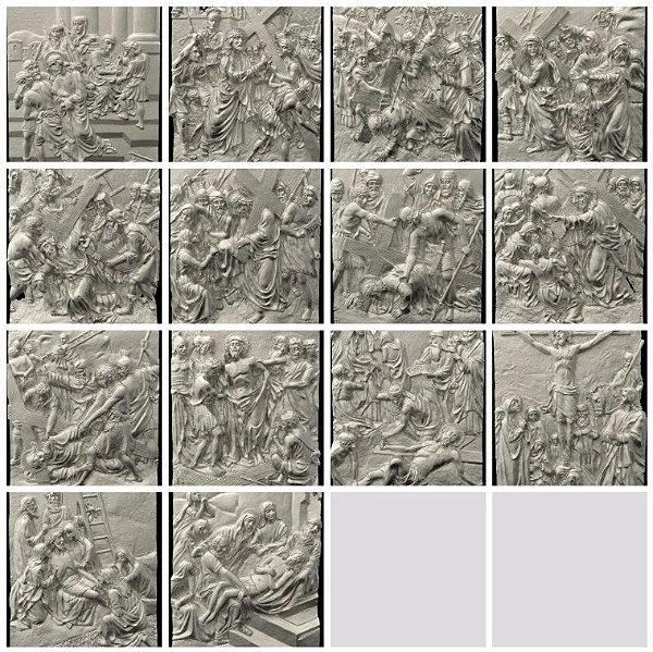 Arquivos STL para modelos 3d cnc gravura, router (14 peças) religião