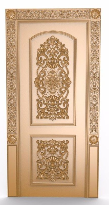 Arquivos STL para modelos 3d cnc gravura, router conjuntos decorativo porta (1peça)