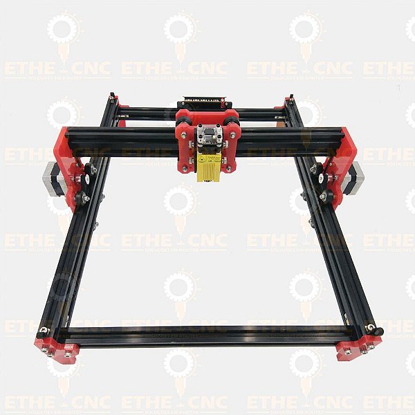 Gravadora Laser Grava, Corta, Router 2 Eixo Área 300x400cm vermelha (com Laser 3000mw)