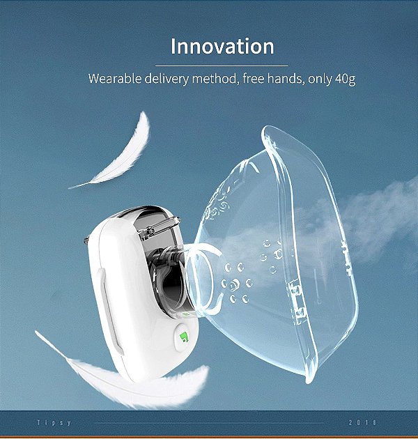 Nebulizador e Inalador para Asma Atomizador para Crianças e Adultos Recarregável USB Portátil.