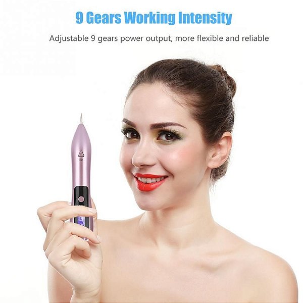 Caneta Neatcell Azul/Vermelho para remoção de tatuagem, manchas na pele, sardas, acne e pigmento escuro da pele