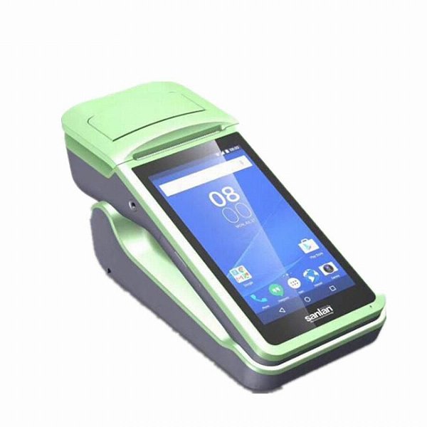 Terminal pda bluetooth & wifi sistema android, impressora térmica, scanner e código de barras