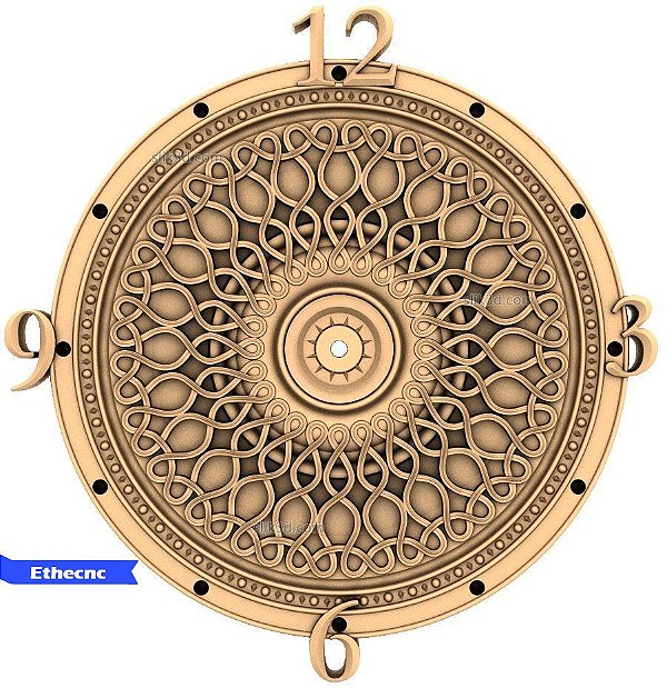 Relógio STL - modelo "trança" formato STL