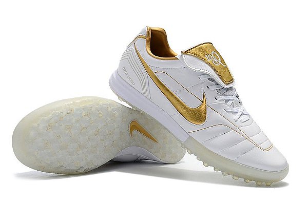 Chuteira Society Nike Tiempo Legend 7 R10 Elite TF Branca e Dourada FRETE  GRÁTIS - Loja Online JP ARTIGOS ESPORTIVOS