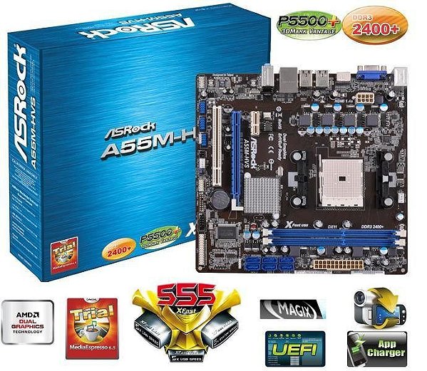 Asrock a55m hvs какие процессоры поддерживает