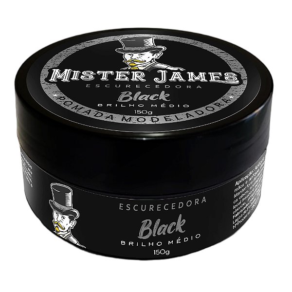 Pomada Modeladora Black (Escurecedora) Mister James 150g