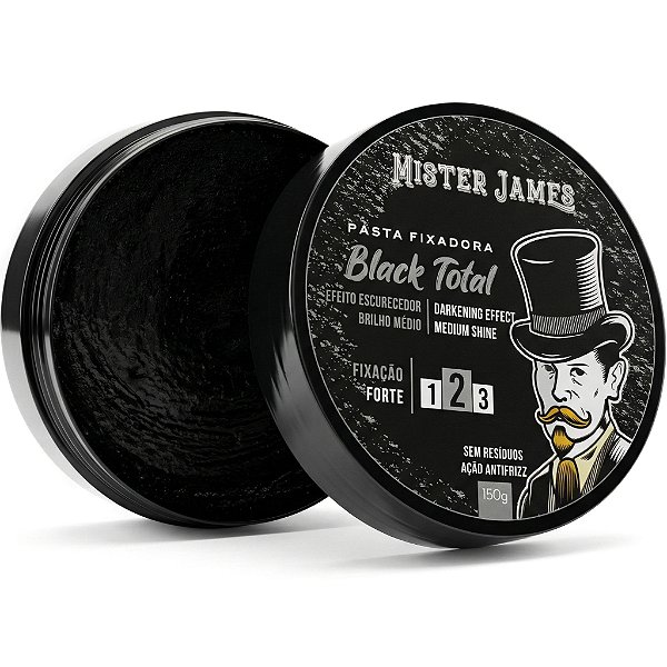 Pomada Modeladora Black (Escurecedora) Mister James 150g