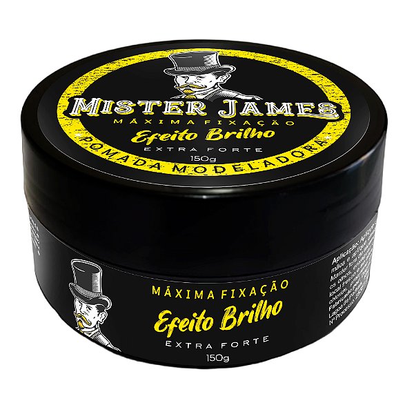 Pomada Modeladora Efeito Brilho Mister James 150g