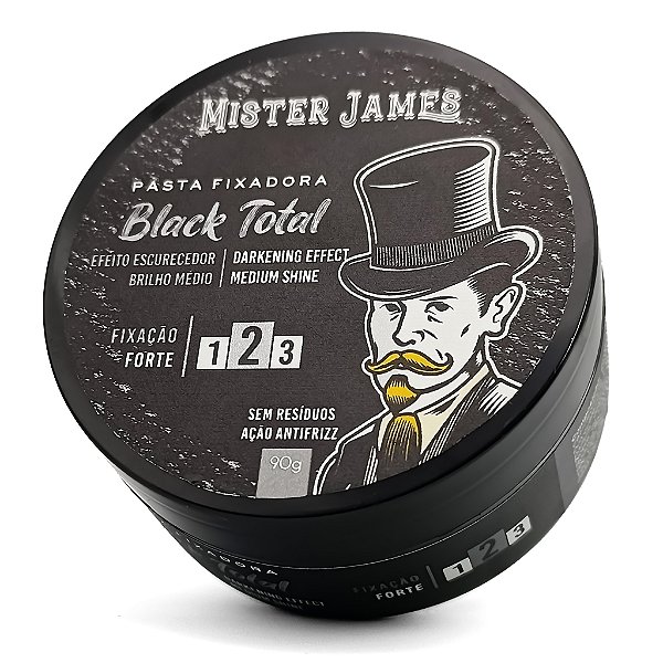 Pomada Modeladora Black (Escurecedora) Mister James 90g