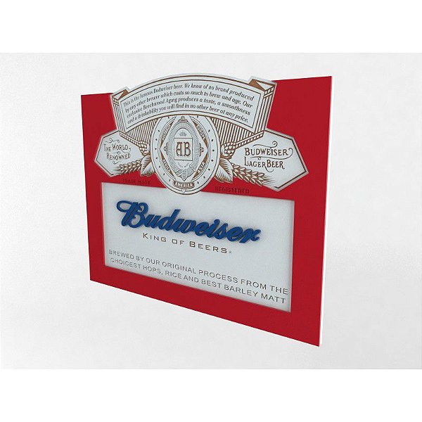 Placa Decorativa Cerveja Budweiser