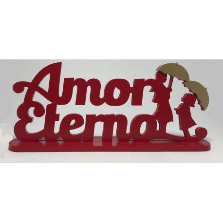 Palavra Decorativa Mãe Amor Eterno