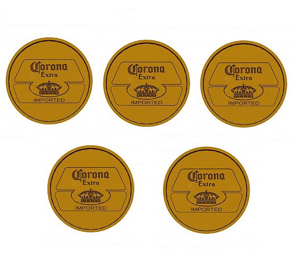 Kit 5 Porta Copos com Suporte Corona