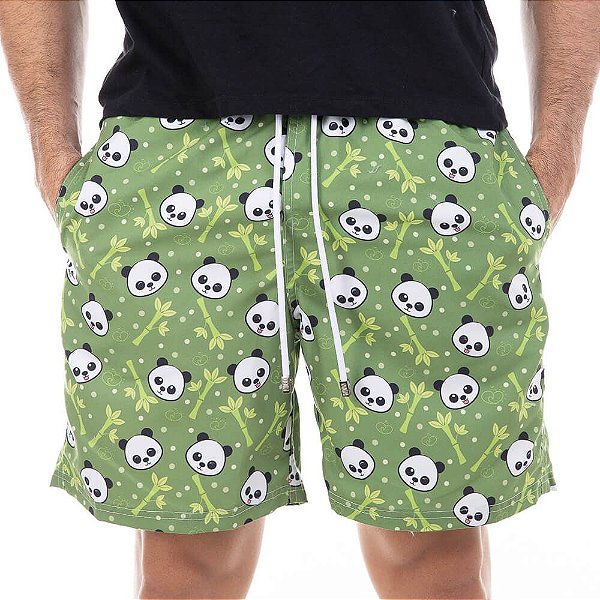 Short Masculino Estampado Panda Bidoo