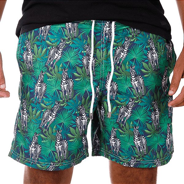 Short Masculino Estampado Zebras