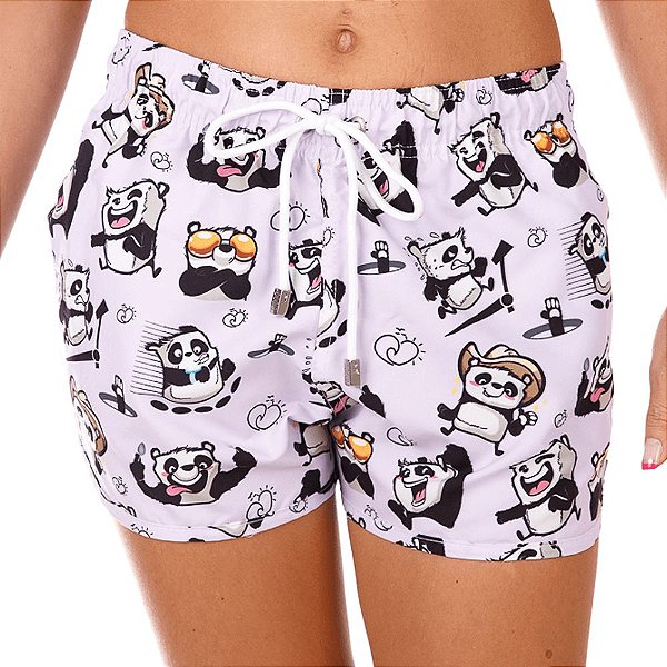 Short Estampado Feminino Panda Funny - Use Bidoo