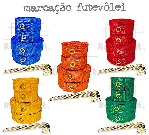Fita de Marcação oficial para Quadra de Futevôlei - (18x9mts)