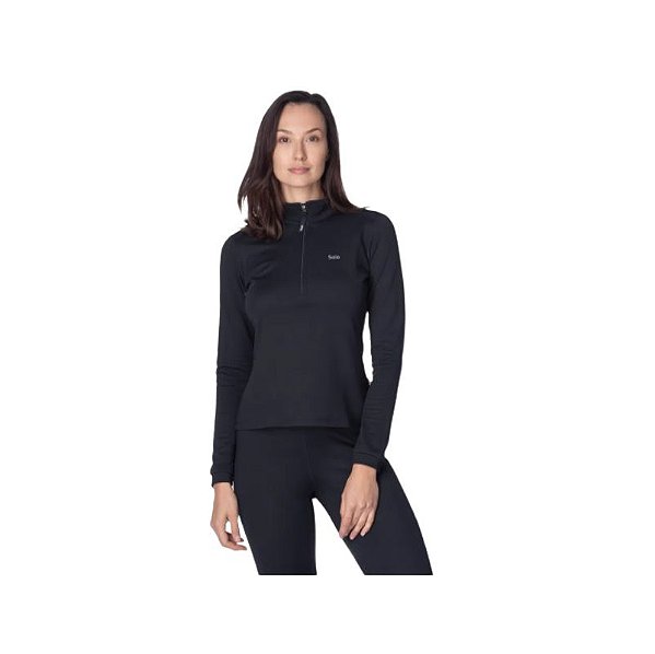 Blusa Segunda Pele Térmica X-Thermo DS Zip Feminino Solo