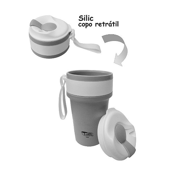 Copo Retrátil Silic 430ML Sister Outdoors