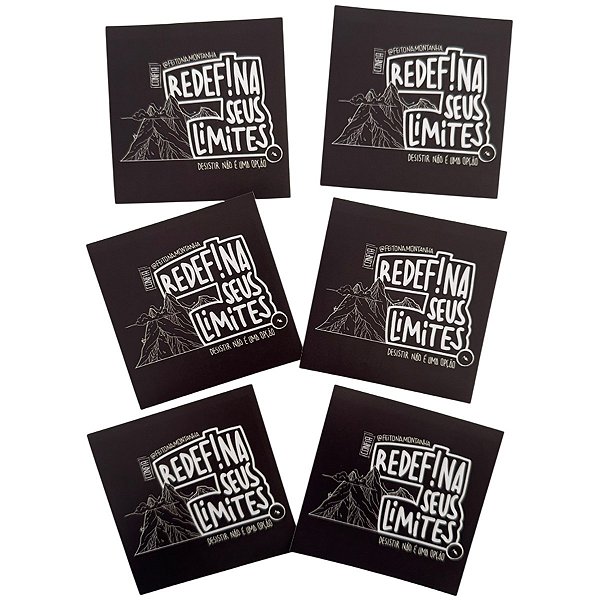 Adesivo Redefina seus Limites Feito na Montanha