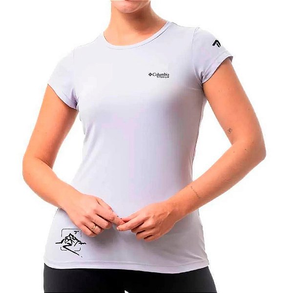Camiseta Neblina Titanium II Manga Curta Feminino Columbia