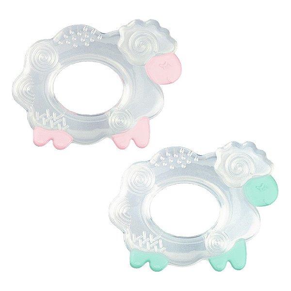 Mordedor Bebê Massageador Gengiva Silicone Ovelhinha