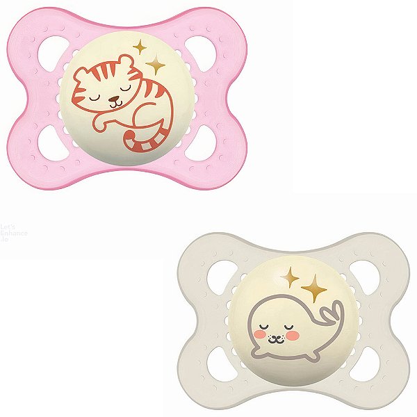 Chupeta Mam Original Night Rosa 0-6 Meses Brilha No Escuro