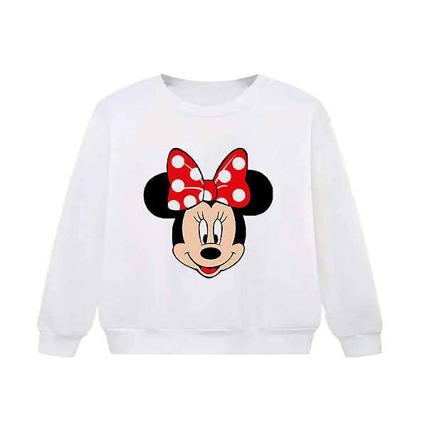 Blusa Moletom Infantil Minnie