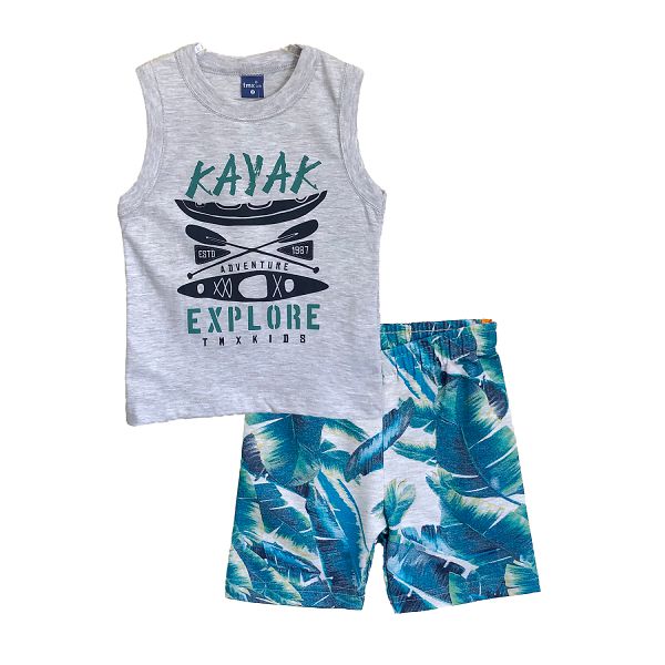 Conjunto Regata Kayak e Bermuda Estampada