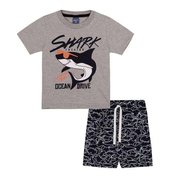 Conjunto Shark Bermuda Tactel