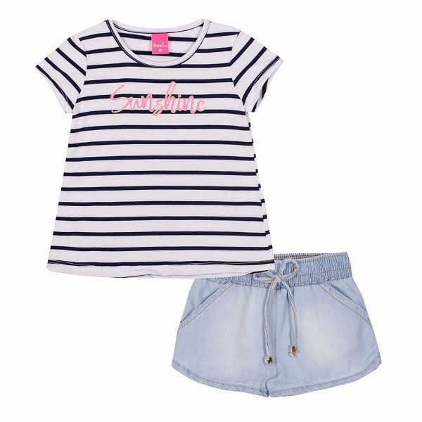 Conjunto Infantil Menina Sunshine Neon