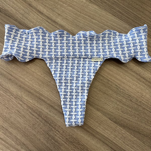 Calcinha nuvem tecido malte azul 062 (BUSTO NÃO INCLUSO)