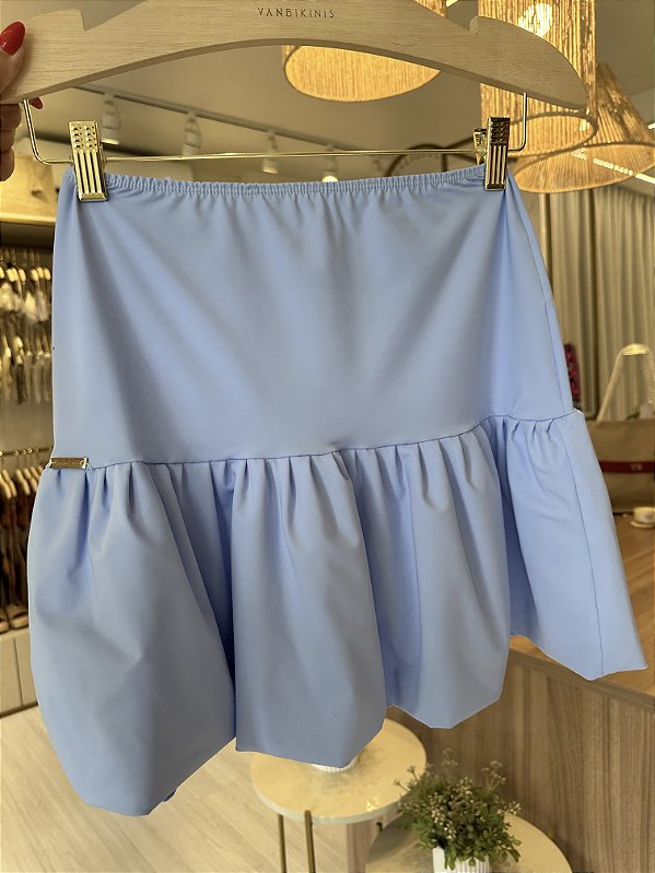 Saia balonê azul candy ( valor somente da saia )