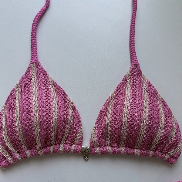 Cortininha com Bojo Removível 014 Trancoso rosa ( CALCINHA NÃO INCLUSO)