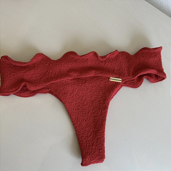 Calcinha nuvem 062 tecido vórtex vermelho (BUSTO NÃO INCLUSO)