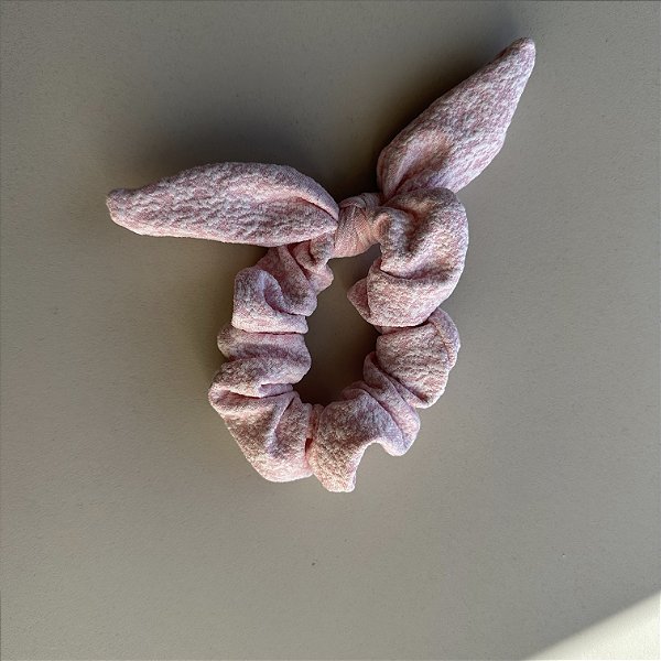 Scrunchie cabelo algodão doce morango