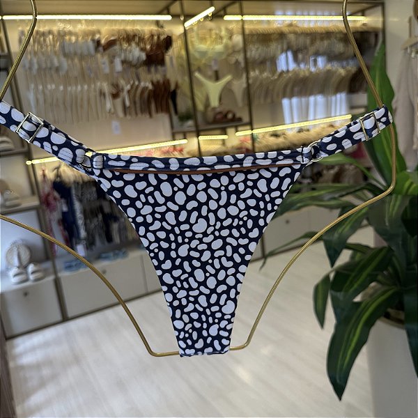 Calcinha 794 com regulagem e friso, fio Estampa Copacabana (BUSTO NÃO INCLUSO)