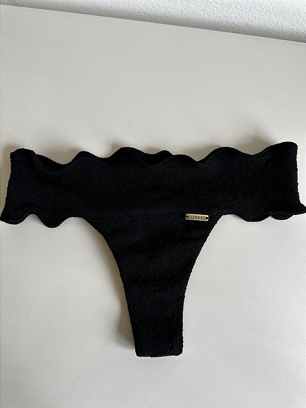 Calcinha nuvem 062 tecido vórtex Preto (BUSTO NÃO INCLUSO)