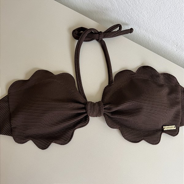 Bojo tomara caia Nuvem 335 Celinne marrom e off (calcinha não inclusa) um