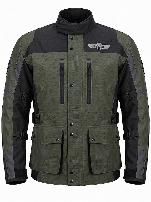Jaqueta Motociclista Parka Impermeável Sparta Adventure Militar