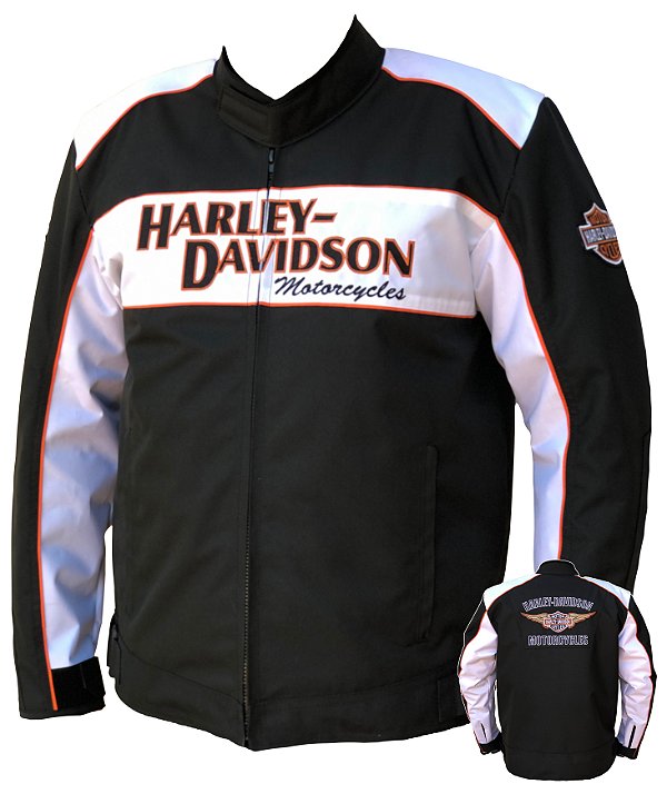 Jaqueta Harley Davidson Impermeável Tradicional Branca