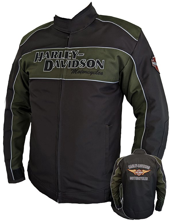 Jaqueta Harley Davidson Impermeável Tradicional Militar