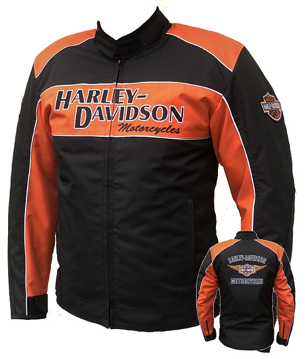 Jaqueta Harley Davidson Impermeável Tradicional Laranja