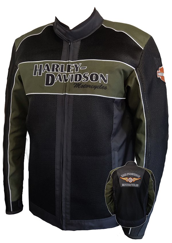 Jaqueta Harley Davidson modelo Verão Tradicional Militar
