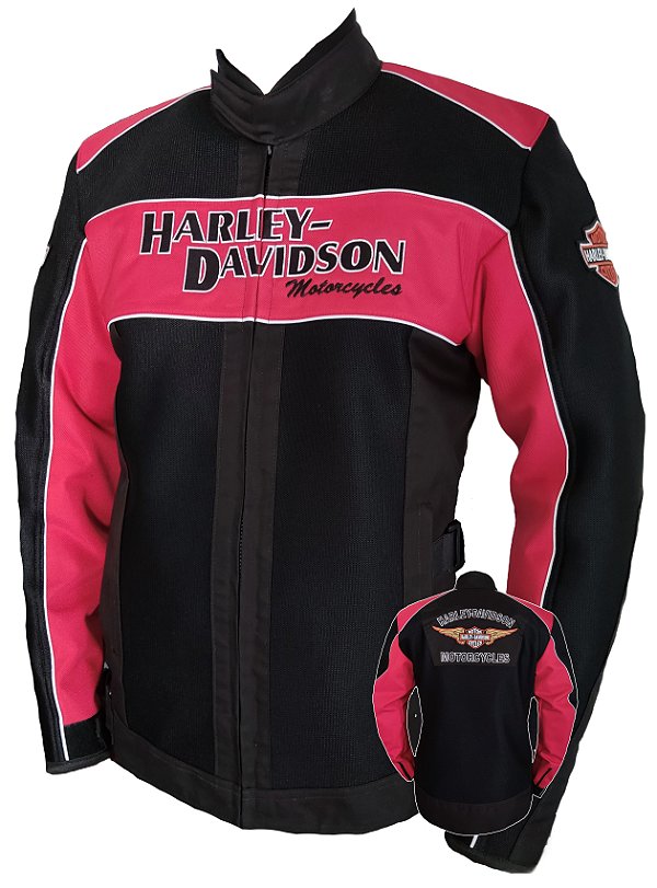 Jaqueta Harley Davidson modelo Verão Tradicional Rosa