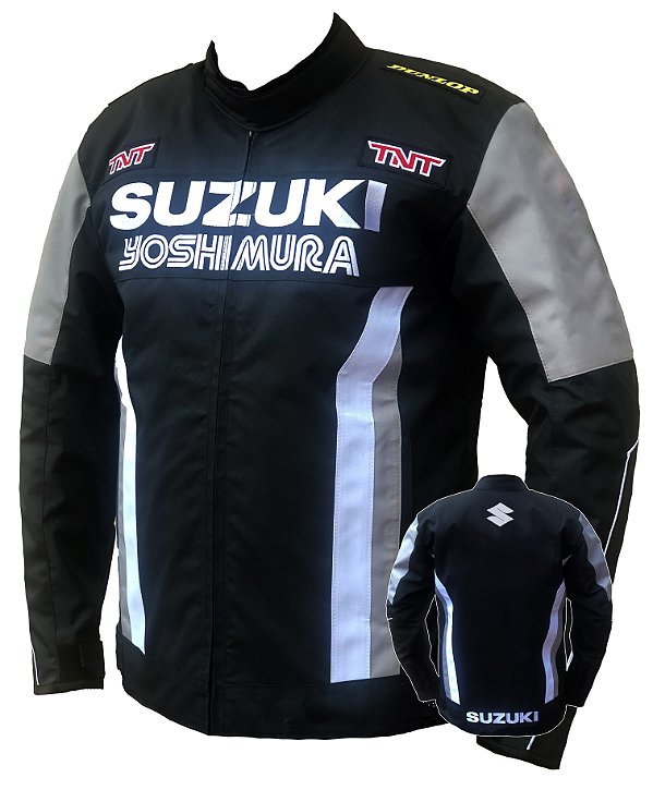 Jaqueta Suzuki Yoshimura Impermeável Preta