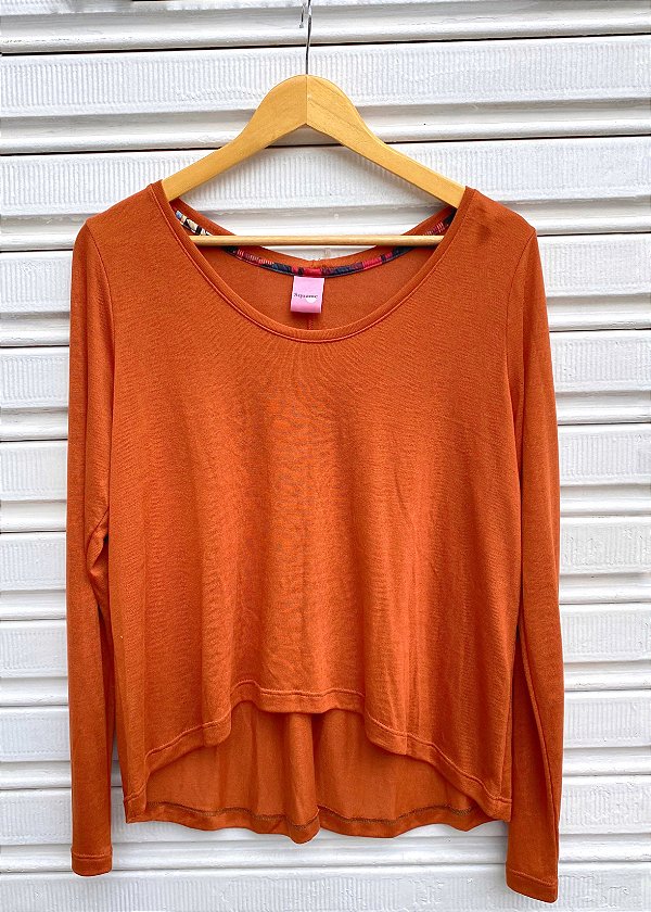 BLUSA PINA ML TERRACOTA