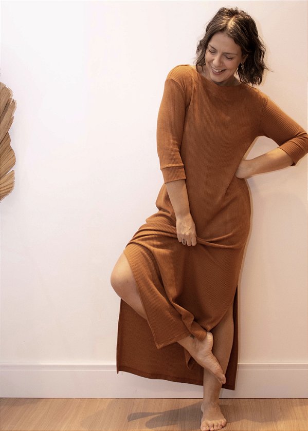 VESTIDO LOUISE TERRACOTA