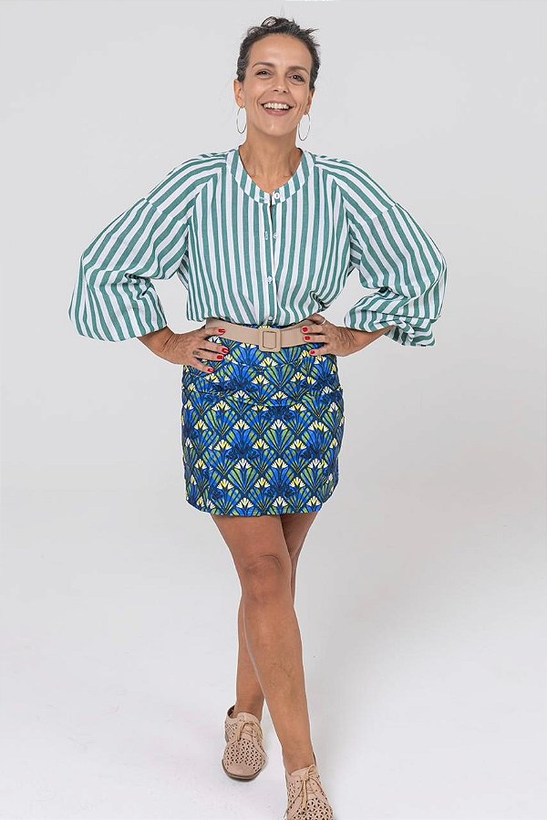 Short Saia Ellen Mini Bordô Feminina