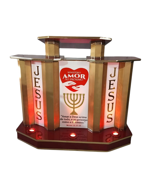 PÚLPITO COM 4 COLUNAS