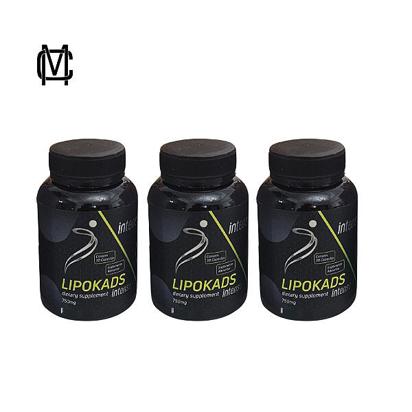 Combo Lipokads Intense-3 potes 90 cáps